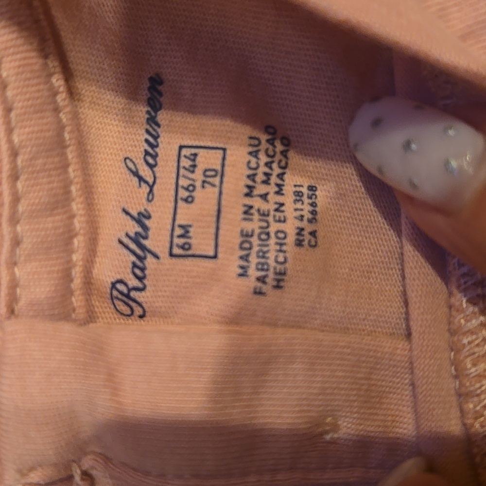 "Polo Bear" by Ralph Lauren Salmon Pink Tee - Picture 5 of 7